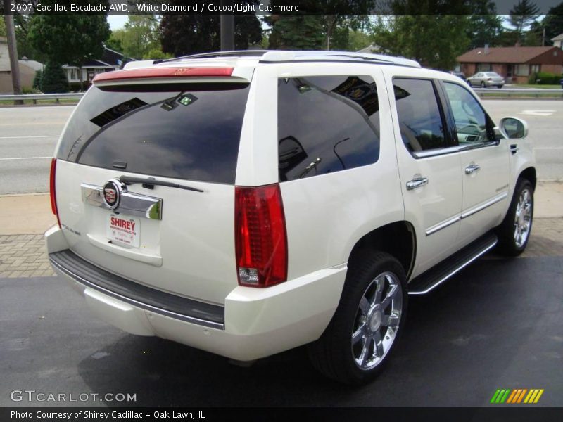 White Diamond / Cocoa/Light Cashmere 2007 Cadillac Escalade AWD