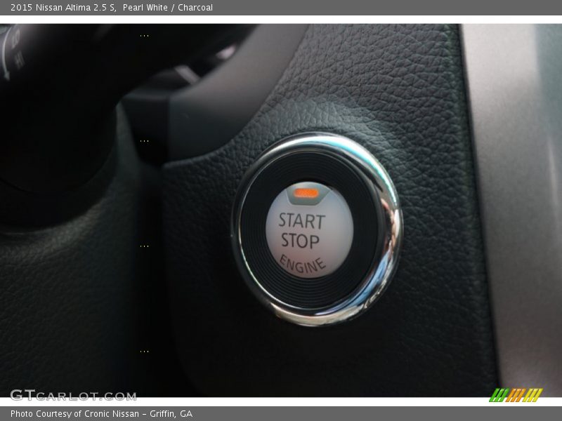 Pearl White / Charcoal 2015 Nissan Altima 2.5 S