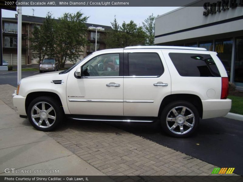 White Diamond / Cocoa/Light Cashmere 2007 Cadillac Escalade AWD