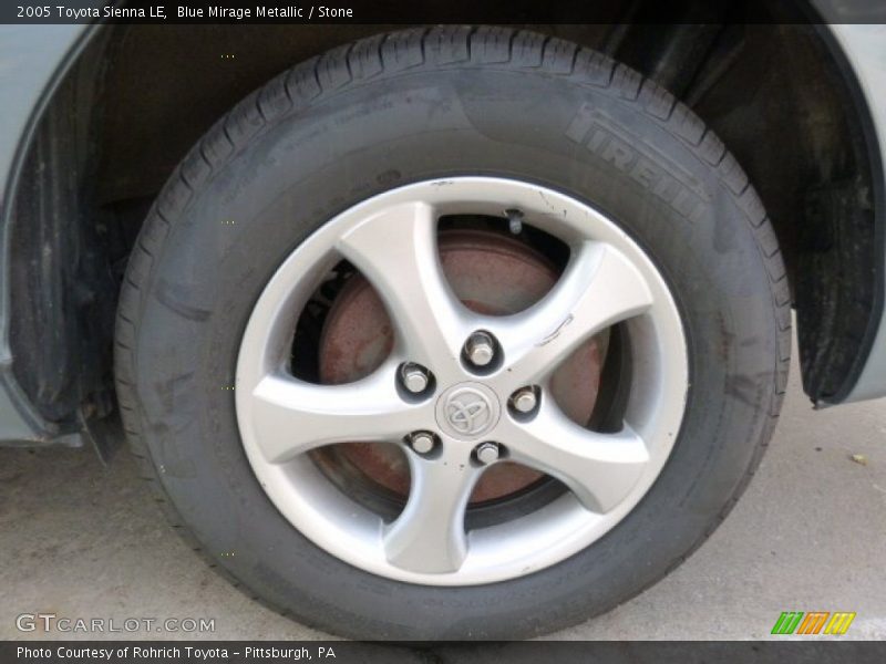 Blue Mirage Metallic / Stone 2005 Toyota Sienna LE