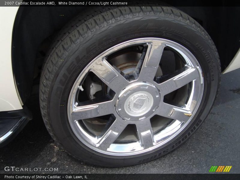 White Diamond / Cocoa/Light Cashmere 2007 Cadillac Escalade AWD
