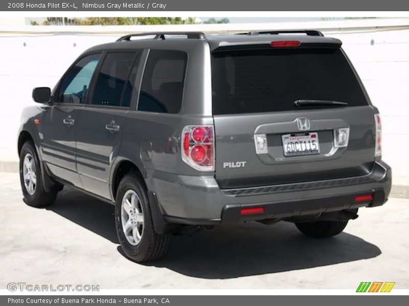 Nimbus Gray Metallic / Gray 2008 Honda Pilot EX-L