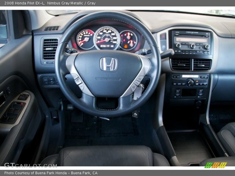 Nimbus Gray Metallic / Gray 2008 Honda Pilot EX-L