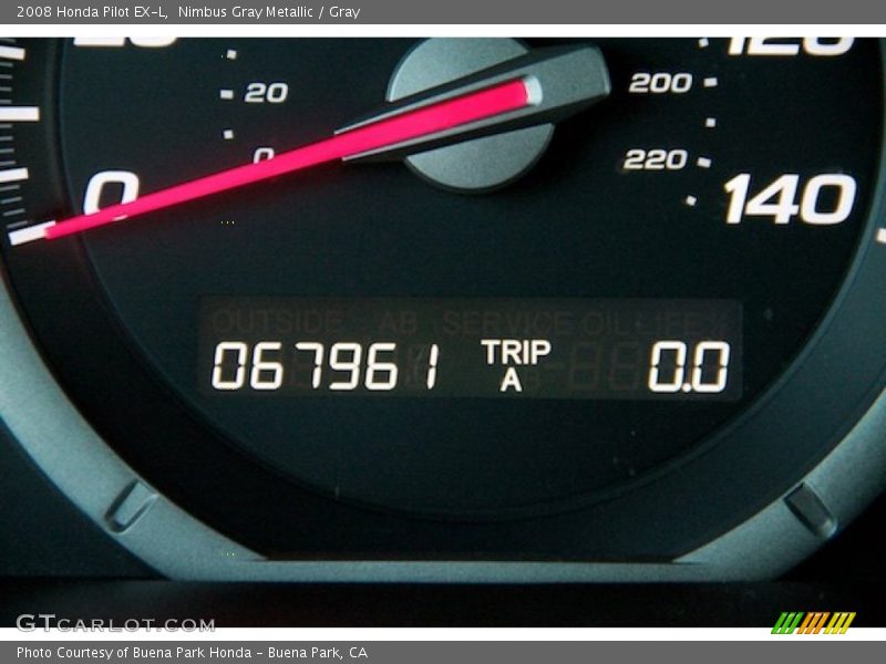 Nimbus Gray Metallic / Gray 2008 Honda Pilot EX-L