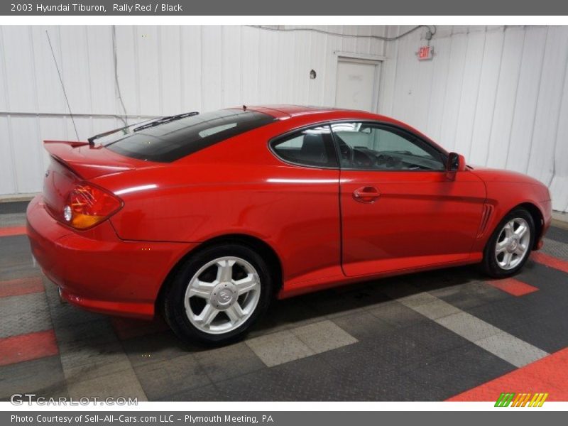 Rally Red / Black 2003 Hyundai Tiburon