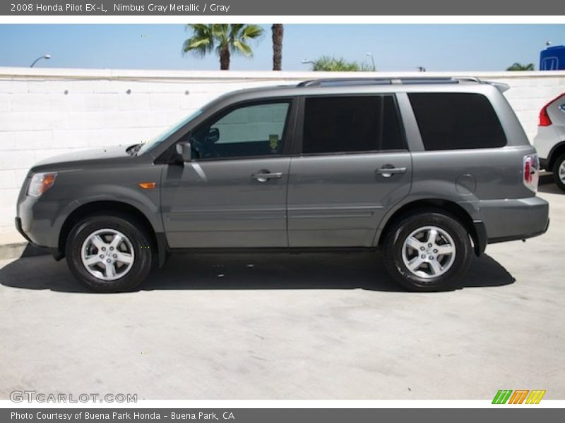 Nimbus Gray Metallic / Gray 2008 Honda Pilot EX-L
