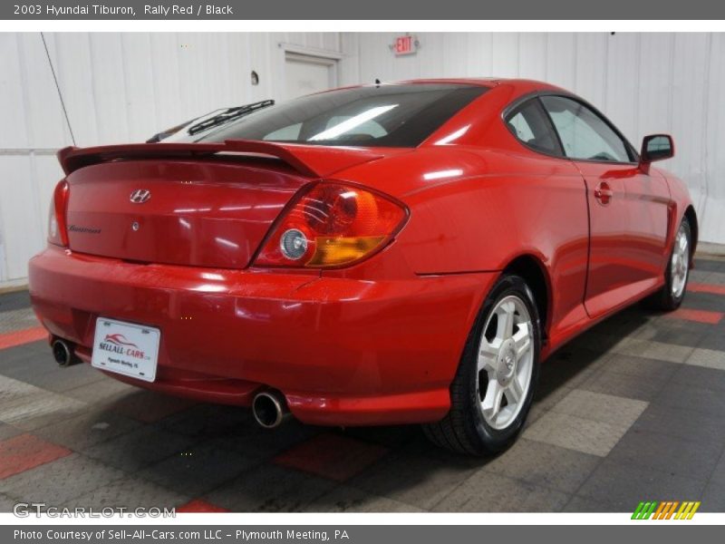 Rally Red / Black 2003 Hyundai Tiburon