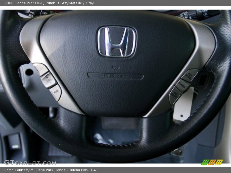 Nimbus Gray Metallic / Gray 2008 Honda Pilot EX-L