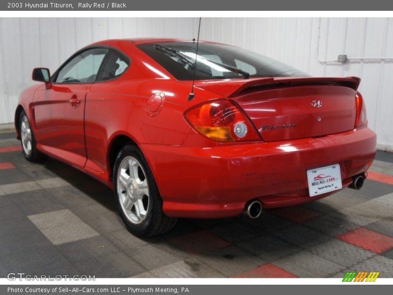 Rally Red / Black 2003 Hyundai Tiburon