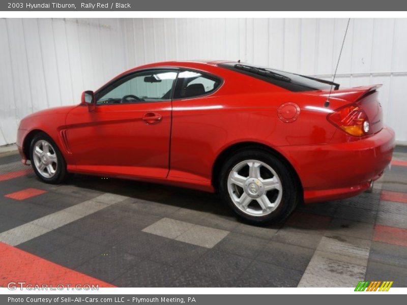 Rally Red / Black 2003 Hyundai Tiburon