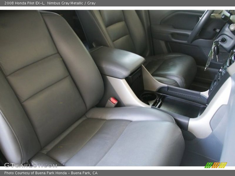 Nimbus Gray Metallic / Gray 2008 Honda Pilot EX-L