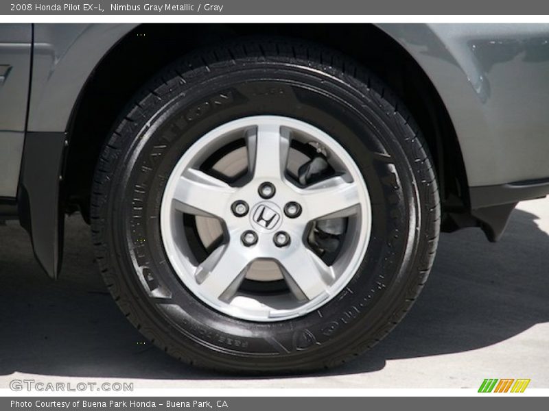 Nimbus Gray Metallic / Gray 2008 Honda Pilot EX-L