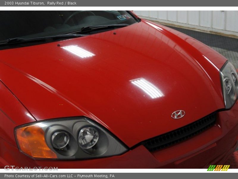 Rally Red / Black 2003 Hyundai Tiburon
