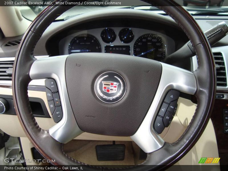 White Diamond / Cocoa/Light Cashmere 2007 Cadillac Escalade AWD