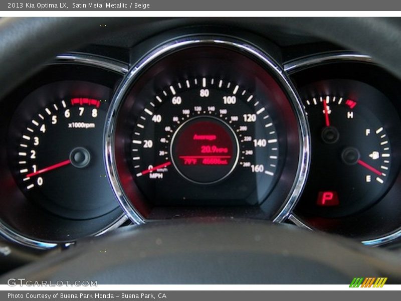 Satin Metal Metallic / Beige 2013 Kia Optima LX