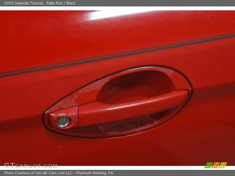 Rally Red / Black 2003 Hyundai Tiburon
