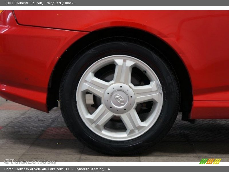 Rally Red / Black 2003 Hyundai Tiburon