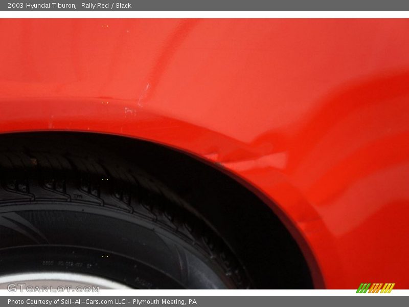 Rally Red / Black 2003 Hyundai Tiburon