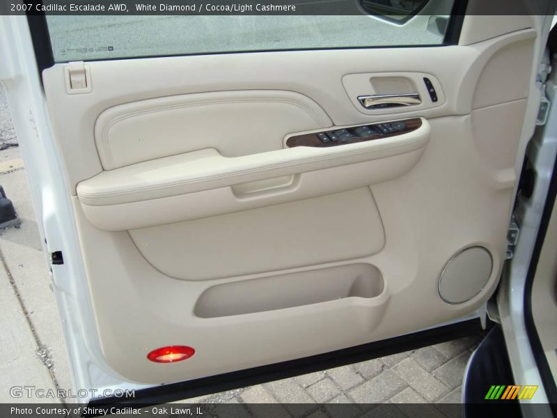 White Diamond / Cocoa/Light Cashmere 2007 Cadillac Escalade AWD