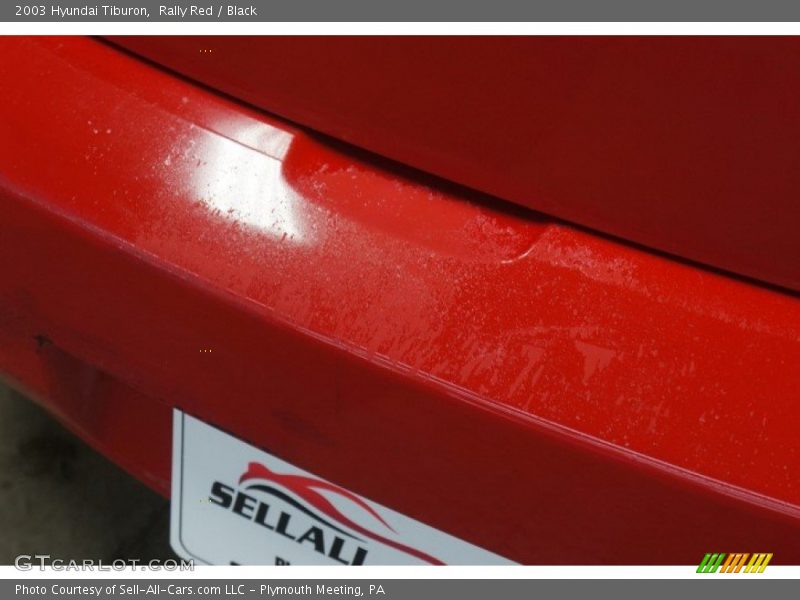 Rally Red / Black 2003 Hyundai Tiburon