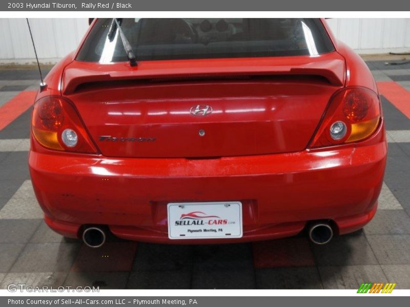 Rally Red / Black 2003 Hyundai Tiburon