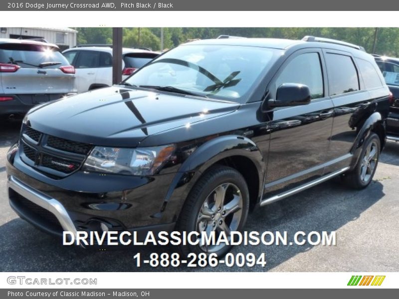 Pitch Black / Black 2016 Dodge Journey Crossroad AWD
