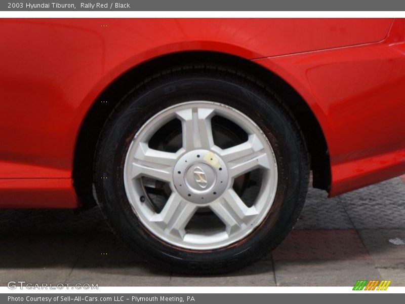 Rally Red / Black 2003 Hyundai Tiburon