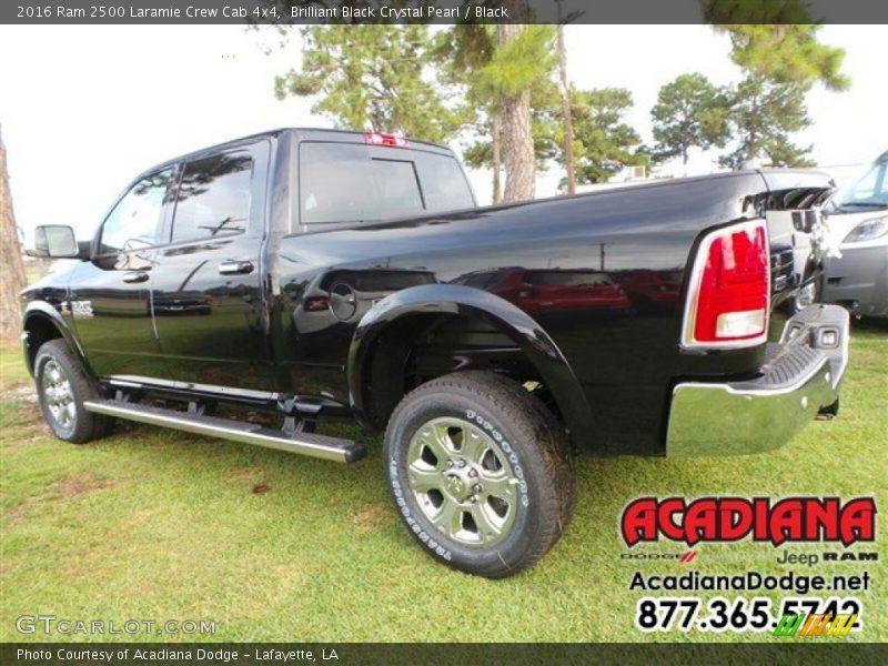 Brilliant Black Crystal Pearl / Black 2016 Ram 2500 Laramie Crew Cab 4x4