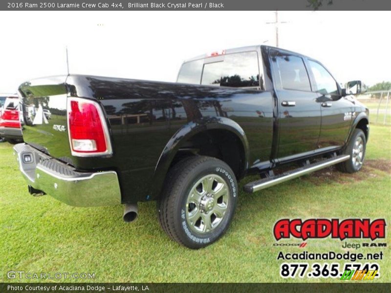 Brilliant Black Crystal Pearl / Black 2016 Ram 2500 Laramie Crew Cab 4x4