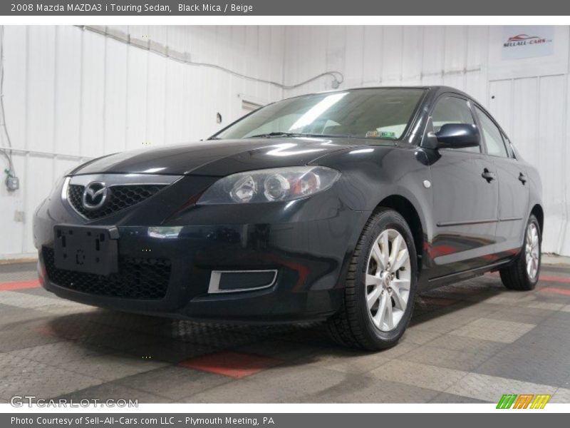 Black Mica / Beige 2008 Mazda MAZDA3 i Touring Sedan
