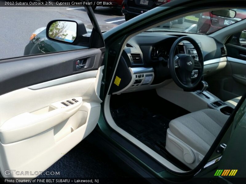 Cypress Green Pearl / Off Black 2012 Subaru Outback 2.5i