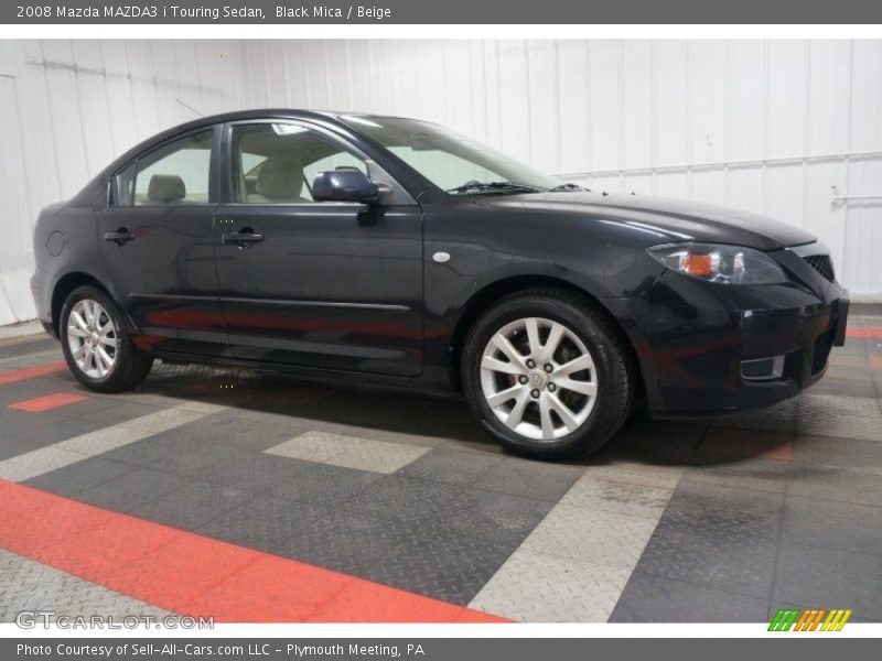 Black Mica / Beige 2008 Mazda MAZDA3 i Touring Sedan
