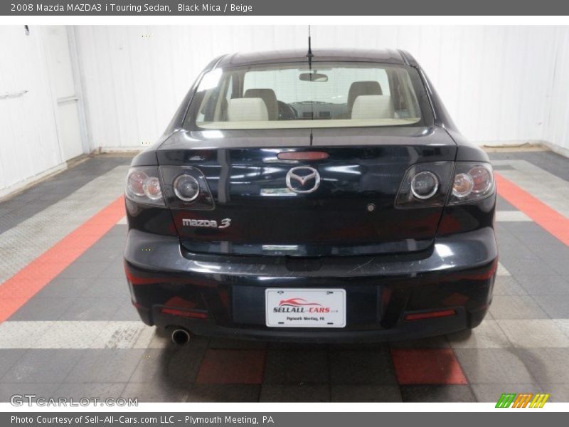Black Mica / Beige 2008 Mazda MAZDA3 i Touring Sedan