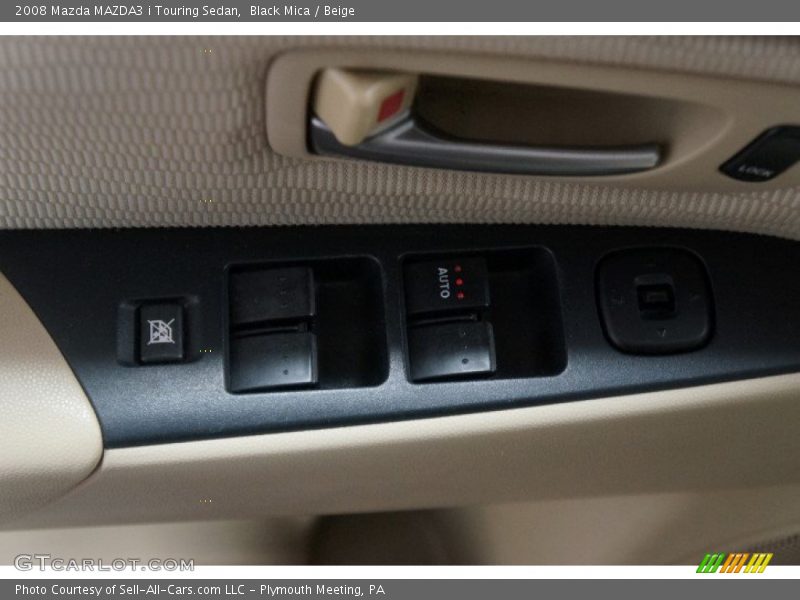 Black Mica / Beige 2008 Mazda MAZDA3 i Touring Sedan
