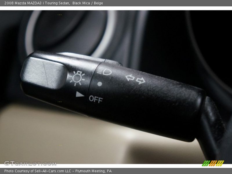 Black Mica / Beige 2008 Mazda MAZDA3 i Touring Sedan