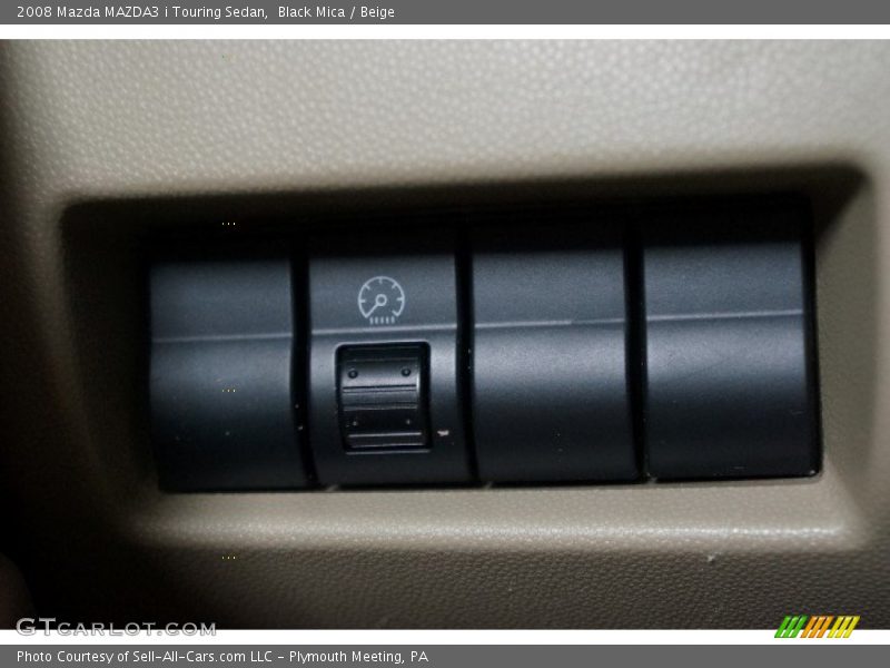 Black Mica / Beige 2008 Mazda MAZDA3 i Touring Sedan