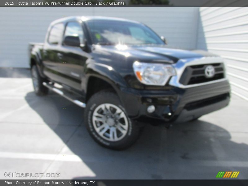 Black / Graphite 2015 Toyota Tacoma V6 PreRunner Double Cab