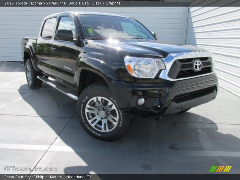 Black / Graphite 2015 Toyota Tacoma V6 PreRunner Double Cab