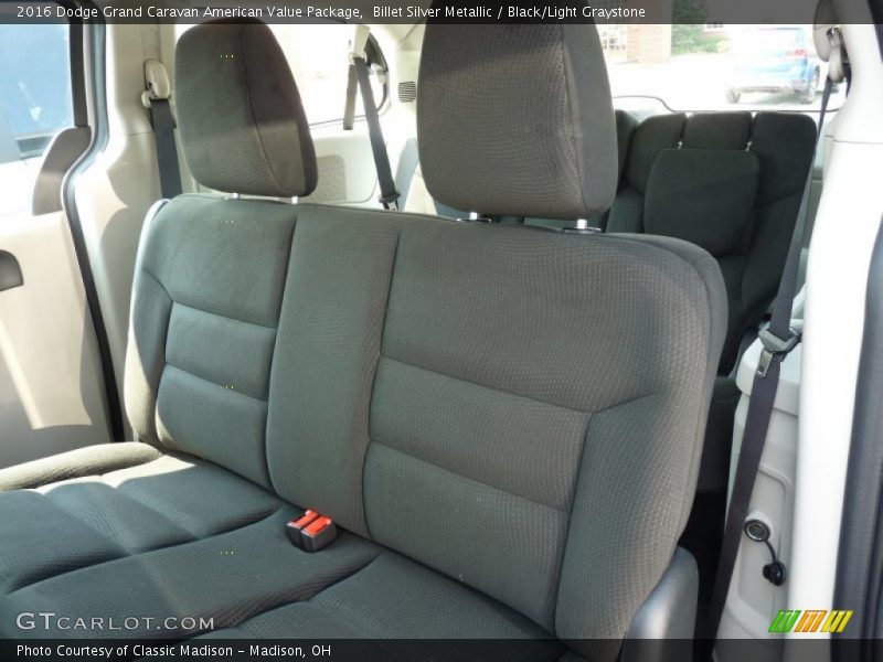 Billet Silver Metallic / Black/Light Graystone 2016 Dodge Grand Caravan American Value Package