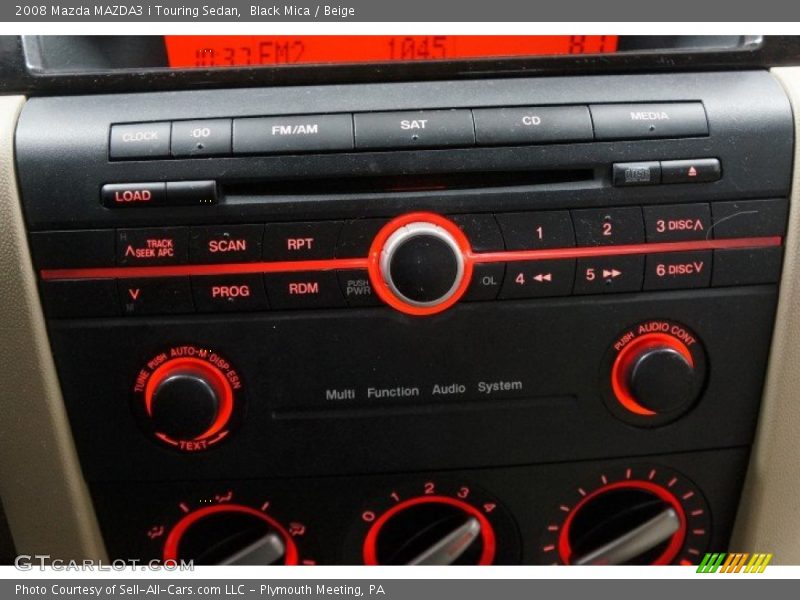 Black Mica / Beige 2008 Mazda MAZDA3 i Touring Sedan