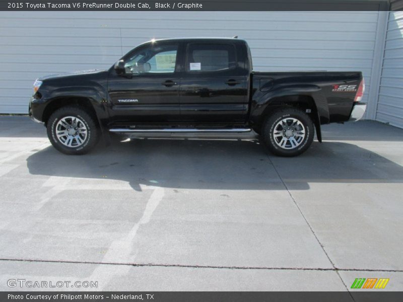 Black / Graphite 2015 Toyota Tacoma V6 PreRunner Double Cab