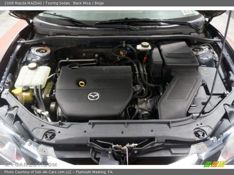 Black Mica / Beige 2008 Mazda MAZDA3 i Touring Sedan