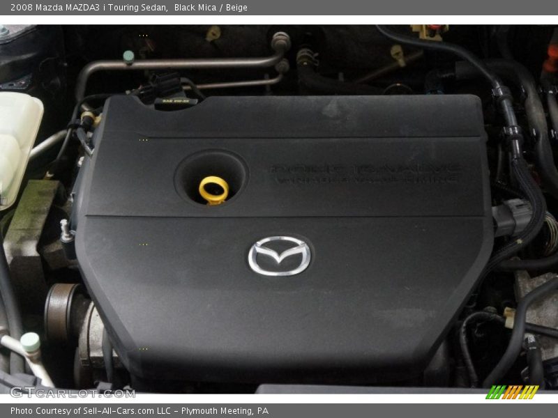 Black Mica / Beige 2008 Mazda MAZDA3 i Touring Sedan