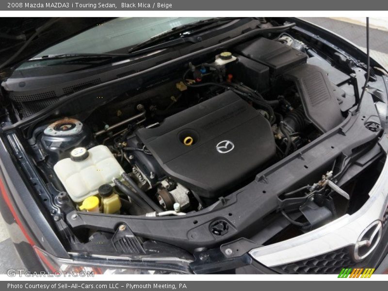 Black Mica / Beige 2008 Mazda MAZDA3 i Touring Sedan