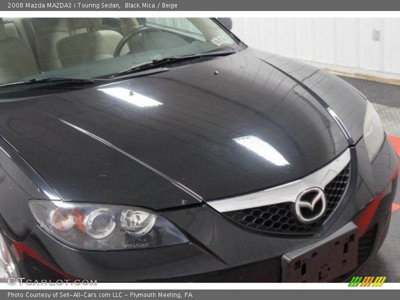 Black Mica / Beige 2008 Mazda MAZDA3 i Touring Sedan
