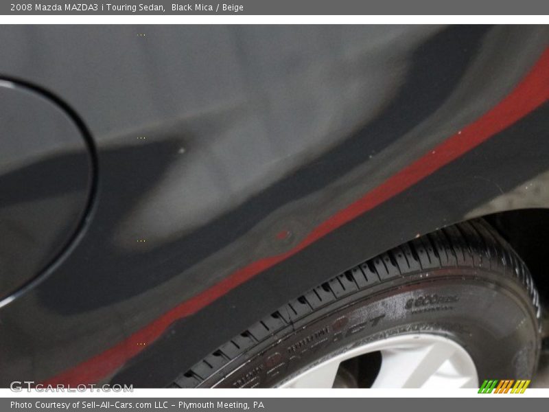 Black Mica / Beige 2008 Mazda MAZDA3 i Touring Sedan
