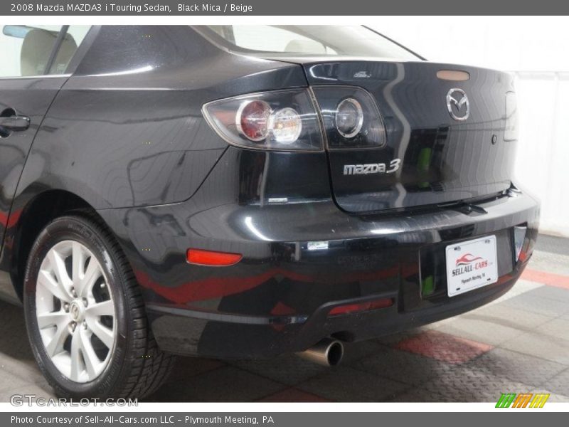 Black Mica / Beige 2008 Mazda MAZDA3 i Touring Sedan