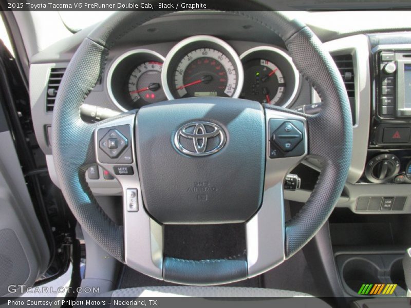 Black / Graphite 2015 Toyota Tacoma V6 PreRunner Double Cab