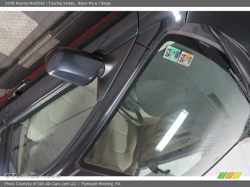 Black Mica / Beige 2008 Mazda MAZDA3 i Touring Sedan