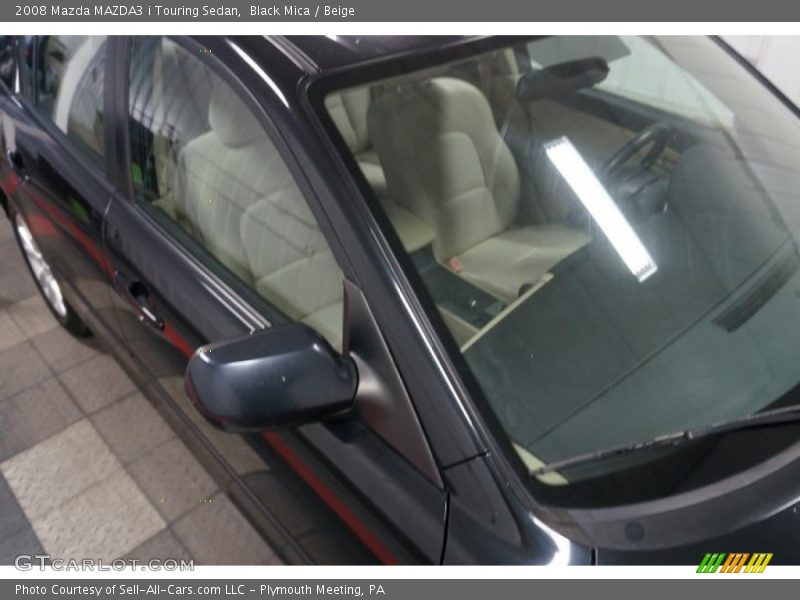 Black Mica / Beige 2008 Mazda MAZDA3 i Touring Sedan